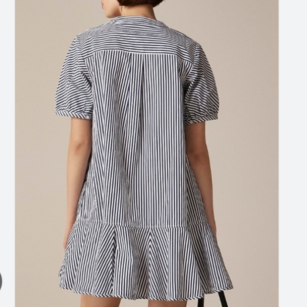J Crew Delilah Dress in Striped Cotton Poplin. Size Small - Picture 4 of 15